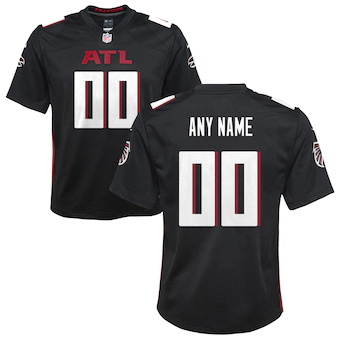 youth nike black atlanta falcons custom game jersey_pi38950